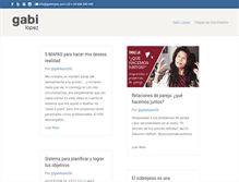 Tablet Screenshot of gabilopez.com